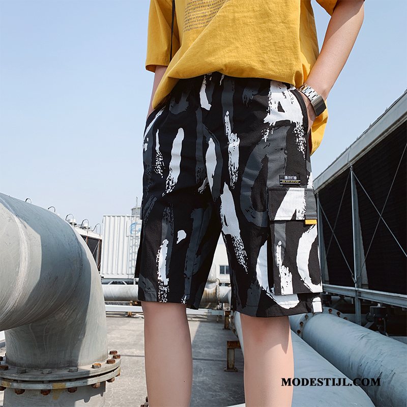 Heren Shorts Aanbiedingen Losse Casual Korte Broek Cargo Bovenkleding Legergroene