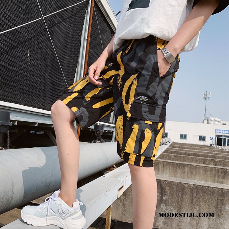 Heren Shorts Aanbiedingen Losse Casual Korte Broek Cargo Bovenkleding Legergroene