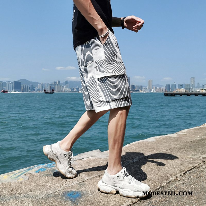 Heren Shorts Goedkoop Korte Broek Trend Mannen Rechtdoor Zomer Kaki Zandkleur