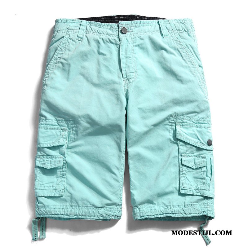 Heren Shorts Kopen Losse Casual Rechtdoor Korte Broek Cargo Zwart Groen