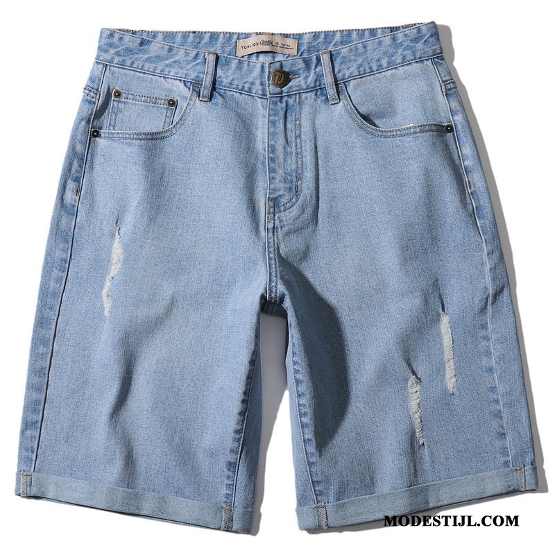 Heren Shorts Kopen Mannen 2019 Korte Broek Trend Denim Donkerblauw