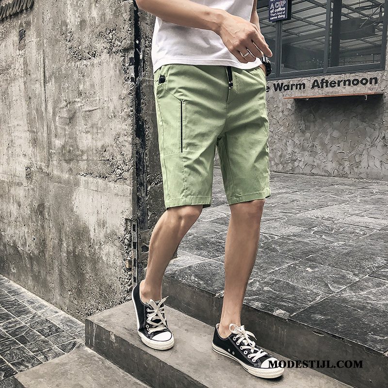 Heren Shorts Kopen Zomer Korte Broek Losse Voorjaar 2019 Zwart