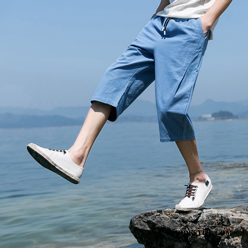 Heren Shorts Korting Mannen Voorjaar Zomer Nieuw Capri Broek Legergroene