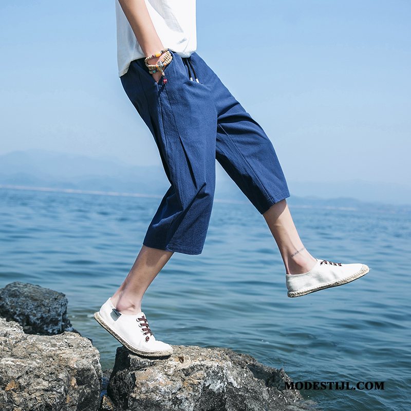 Heren Shorts Korting Mannen Voorjaar Zomer Nieuw Capri Broek Legergroene