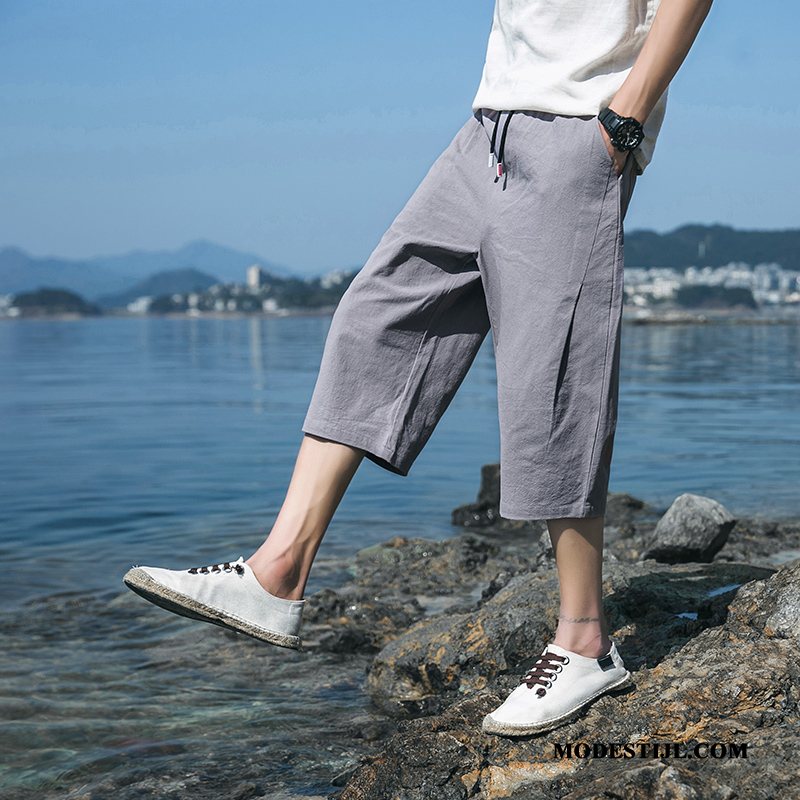 Heren Shorts Korting Mannen Voorjaar Zomer Nieuw Capri Broek Legergroene