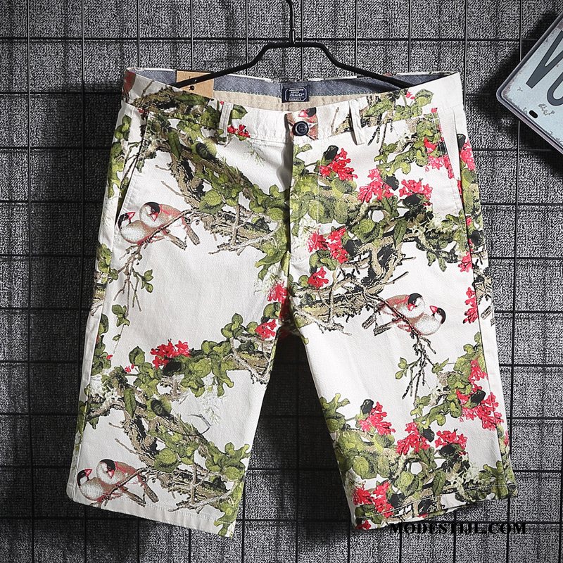 Heren Shorts Korting Nieuw Korte Broek Dunne Losse Zomer Wit