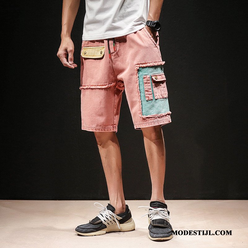 Heren Shorts Online Korte Broek Losse Zomer Mannen Cargo Blauw