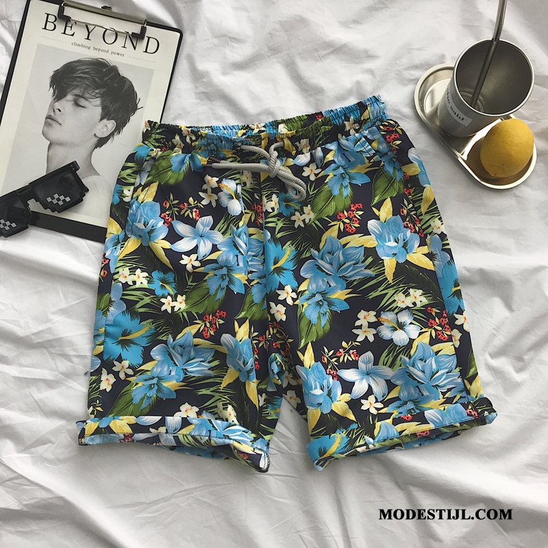 Heren Shorts Online Mannen Lovers Zwembroek Korte Broek Reis Blauw Zandkleur