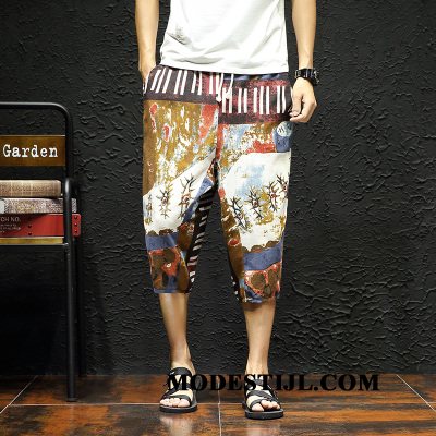 Heren Shorts Sale Bedrukken Mannen Mode Bloemen Joggingbroek Gemengde Kleuren Blauw Zandkleur