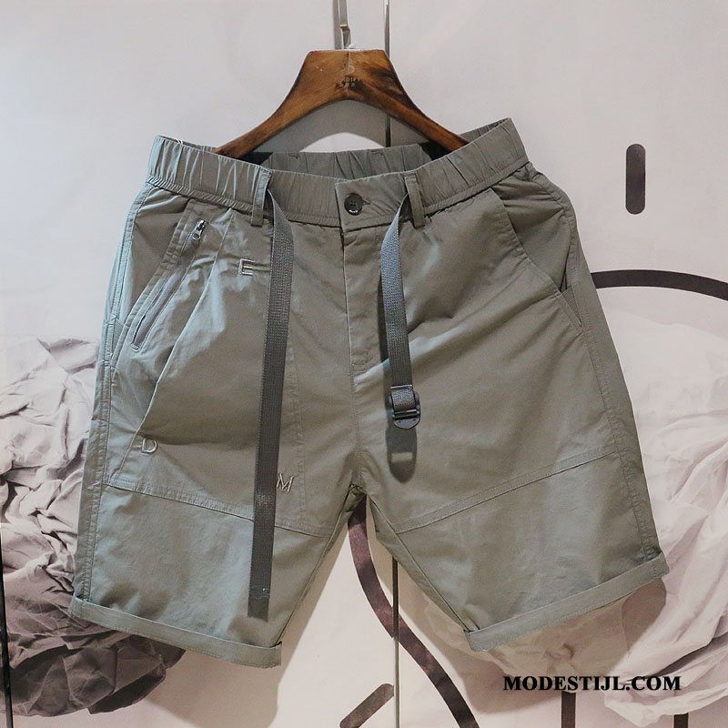 Heren Shorts Sale Korte Broek Trend Rechtdoor Cargo Broek Casual Zwart