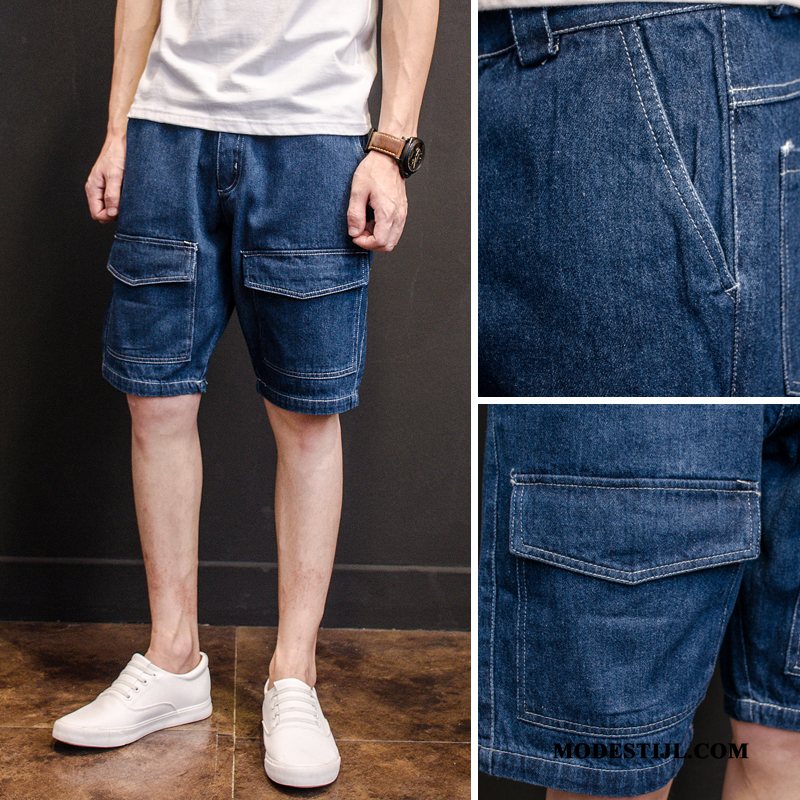 Heren Shorts Sale Korte Broek Trend Spijkerbroek Jeans Zak Mannen Zwart