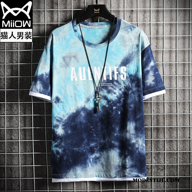 Heren T-shirts Kopen Trend Halve Mouw Zomer Mannen Trendy Merk Camouflage Groen