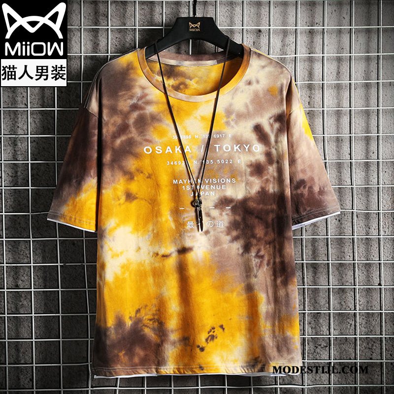 Heren T-shirts Kopen Trend Halve Mouw Zomer Mannen Trendy Merk Camouflage Groen