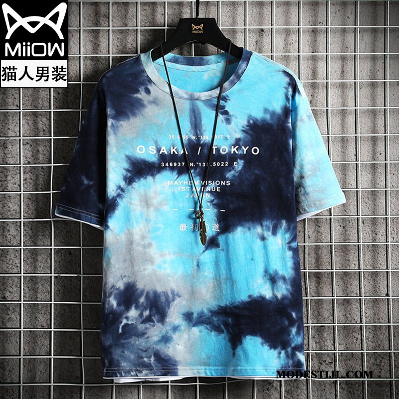 Heren T-shirts Kopen Trend Halve Mouw Zomer Mannen Trendy Merk Camouflage Groen