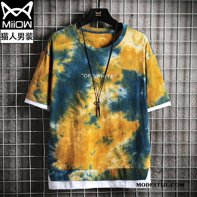 Heren T-shirts Kopen Trend Halve Mouw Zomer Mannen Trendy Merk Camouflage Groen