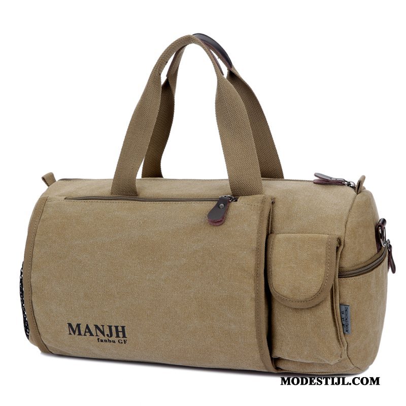 Heren Wandelrugzak Aanbiedingen Handtas Business Messenger Tas Canvas Casual Kaki