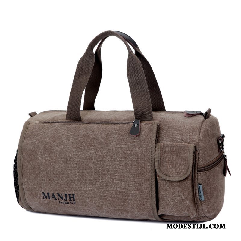 Heren Wandelrugzak Aanbiedingen Handtas Business Messenger Tas Canvas Casual Kaki