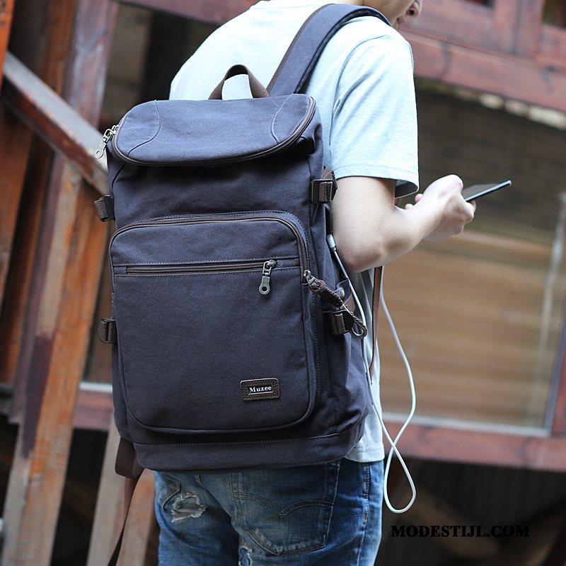 Heren Wandelrugzak Korting Outdoor Grote Capaciteit Mannen Schooltas Sport Bruine
