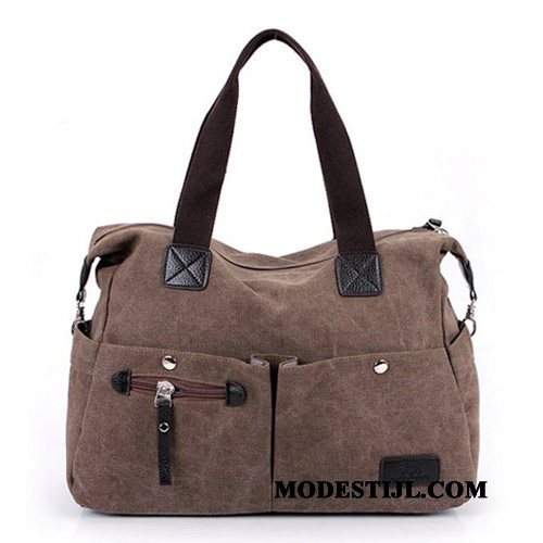 Heren Wandelrugzak Winkel Reistas Business Mannen Nylon Messenger Tas Grijs