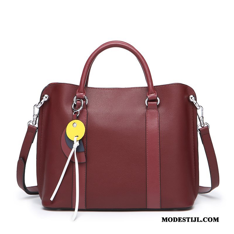 Dames Handtas Sale Totalisator Nieuw 2019 Leer Messenger Tas Rood