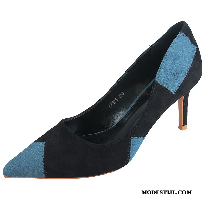 Dames Hoge Hakken Kopen Dunne Trend Sexy Pumps Vers Gemengde Kleuren Roze Zwart