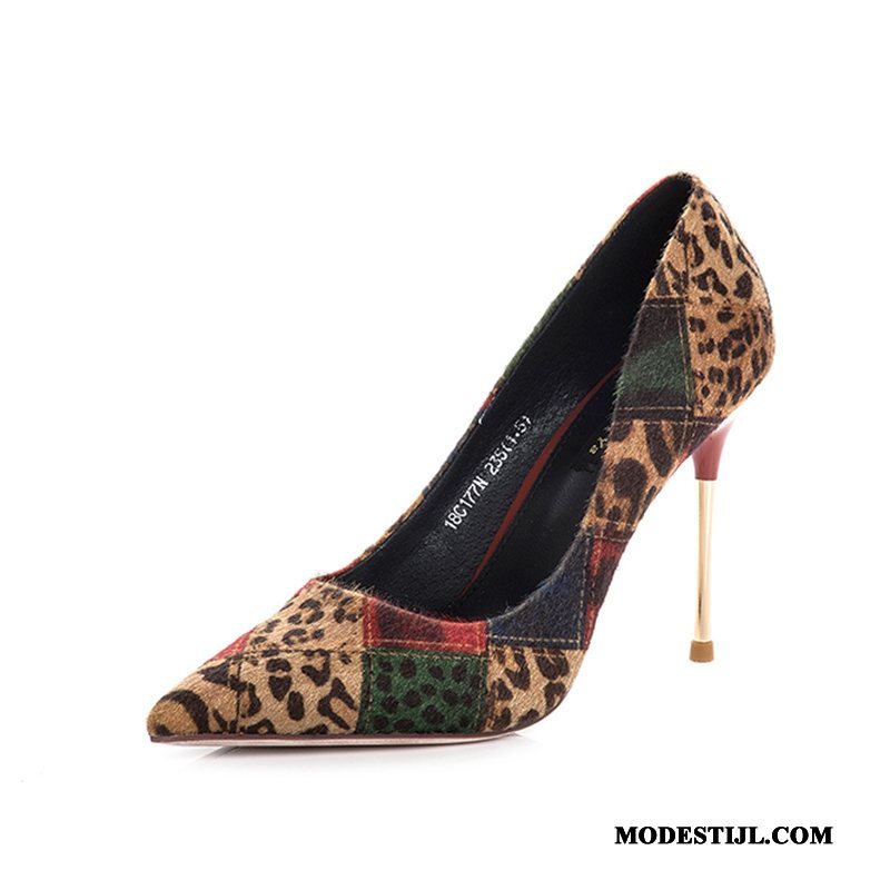 Dames Hoge Hakken Sale Schoenen Vrouwen Pumps Dunne 2019 Gemengde Kleuren Rood Licht