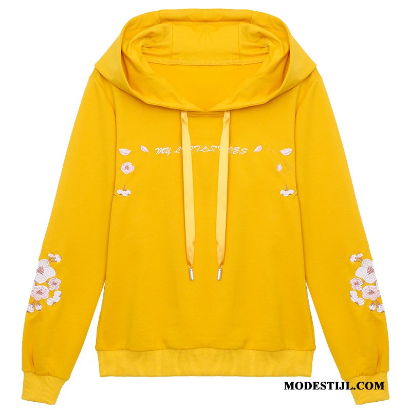 Dames Hoodies Goedkoop Nieuw Student 2019 Vrouwen Pullover Geel