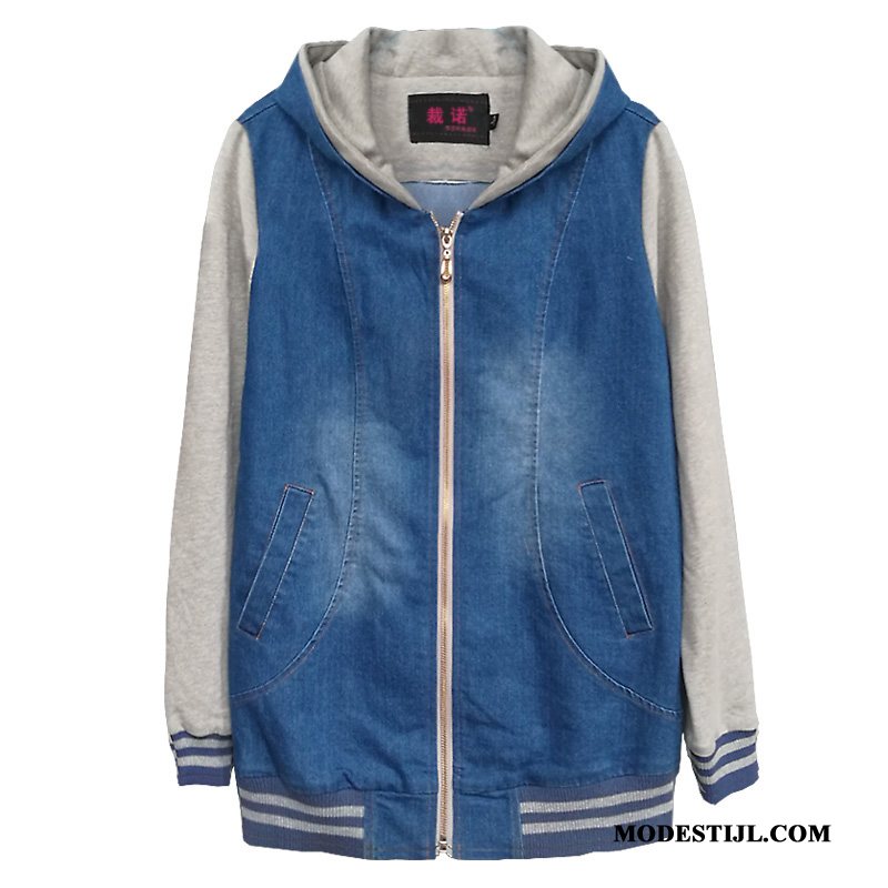 Dames Jassen Sale Herfst Denim Vrouwen Cardigan Losse Blauw