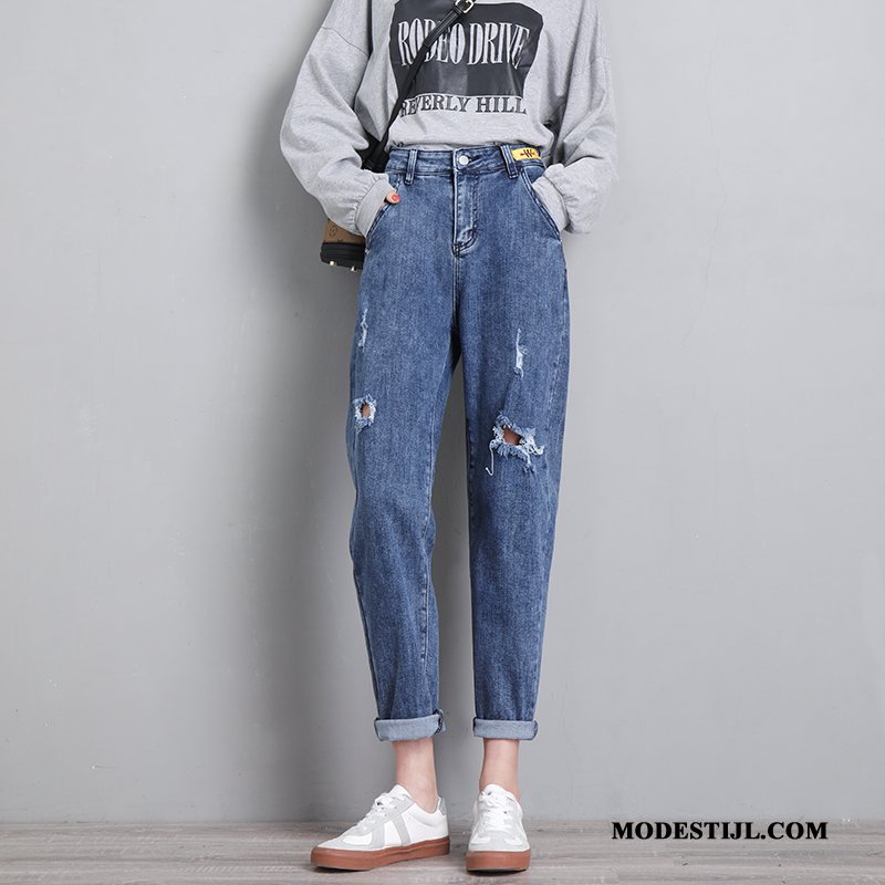 Dames Jeans Kopen Vrouwen Broek Hoge Taille Nieuw Spijkerbroek Jeans Donkerblauw Zwart