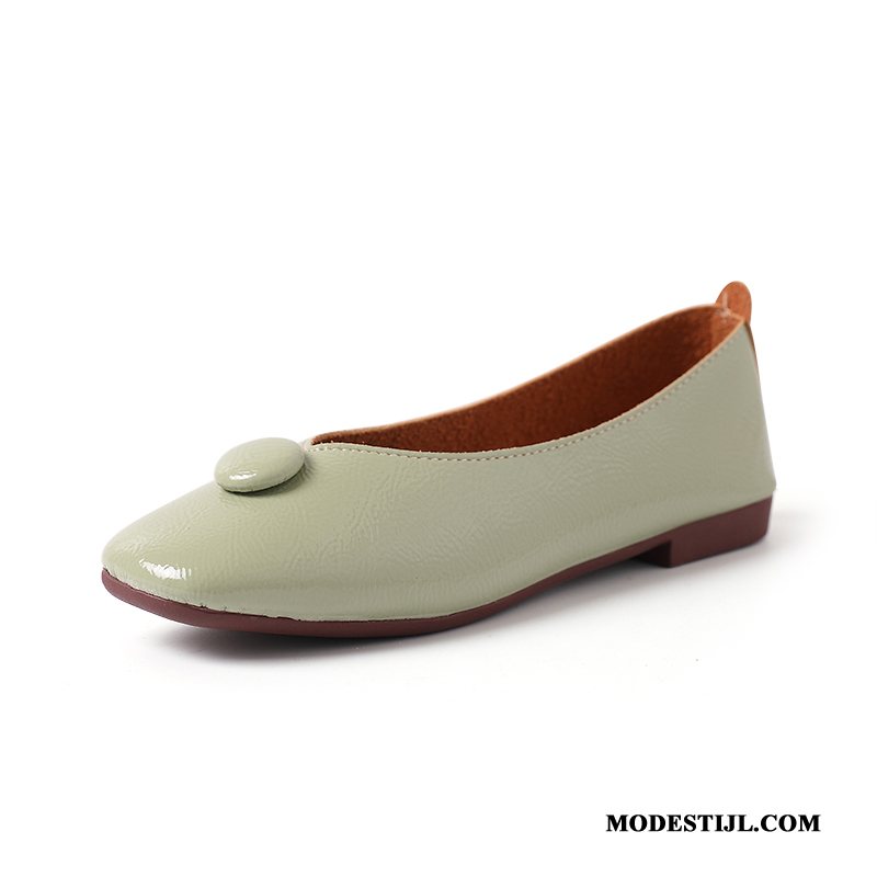 Dames Mocassins Kopen 2019 Pumps Slip On Vintage Voorjaar Licht Groen