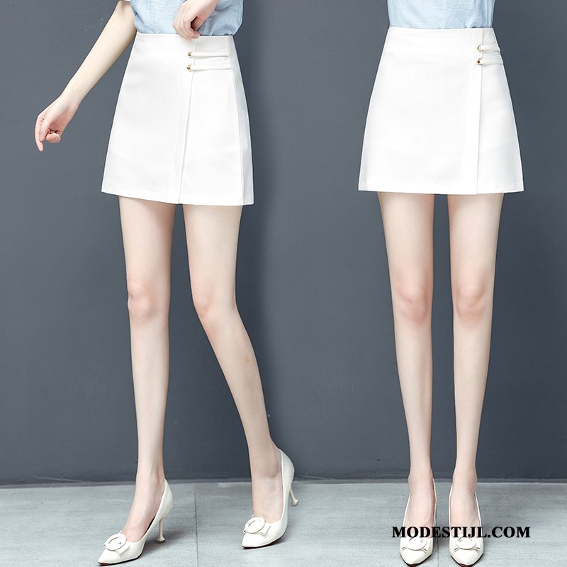 Dames Rokken Aanbiedingen Hoge Taille Vrouwen Elegante Korte Rokjes Mode Wit