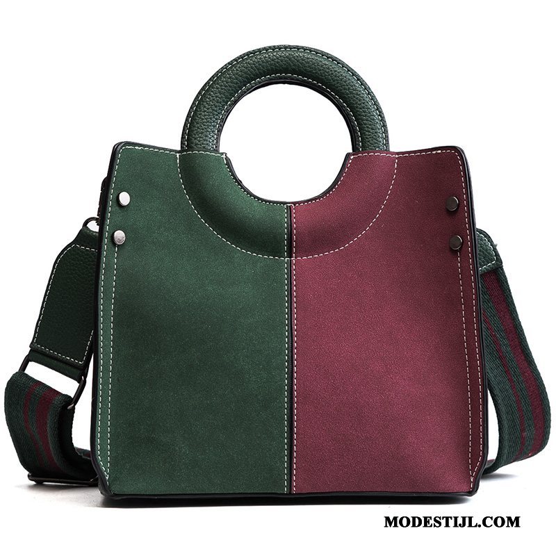 Dames Schoudertas Online Messenger Tas Totalisator Alle Wedstrijden Mode Trend Groen