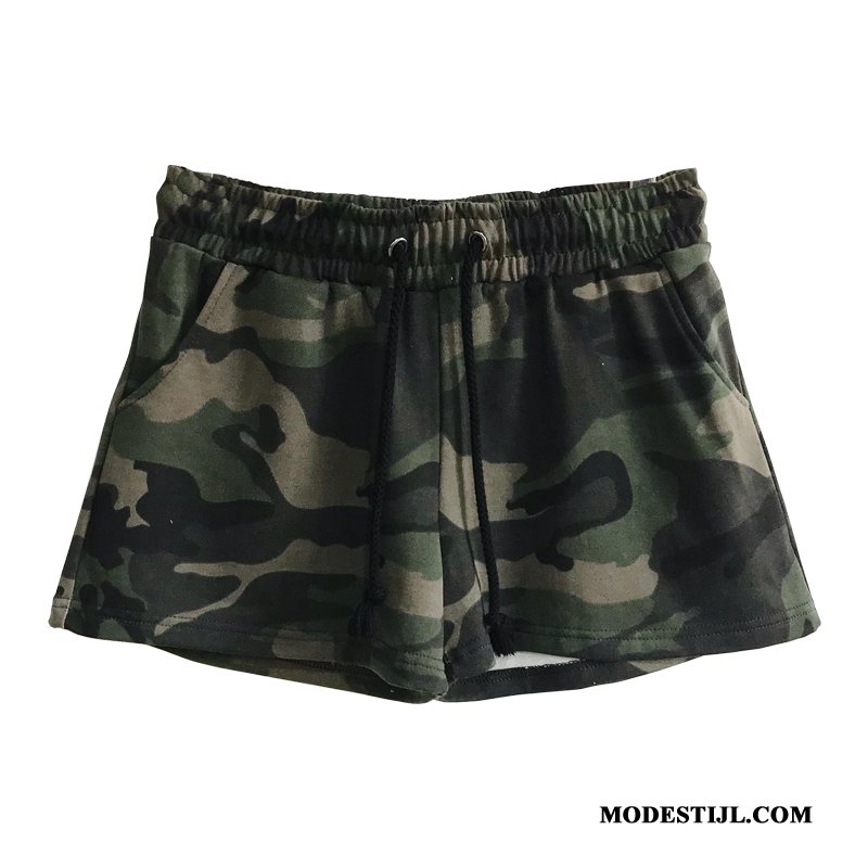 Dames Shorts Online Korte Broek Lovers Joggingbroek Zomer 2019 Legergroene Camouflage Zandkleur