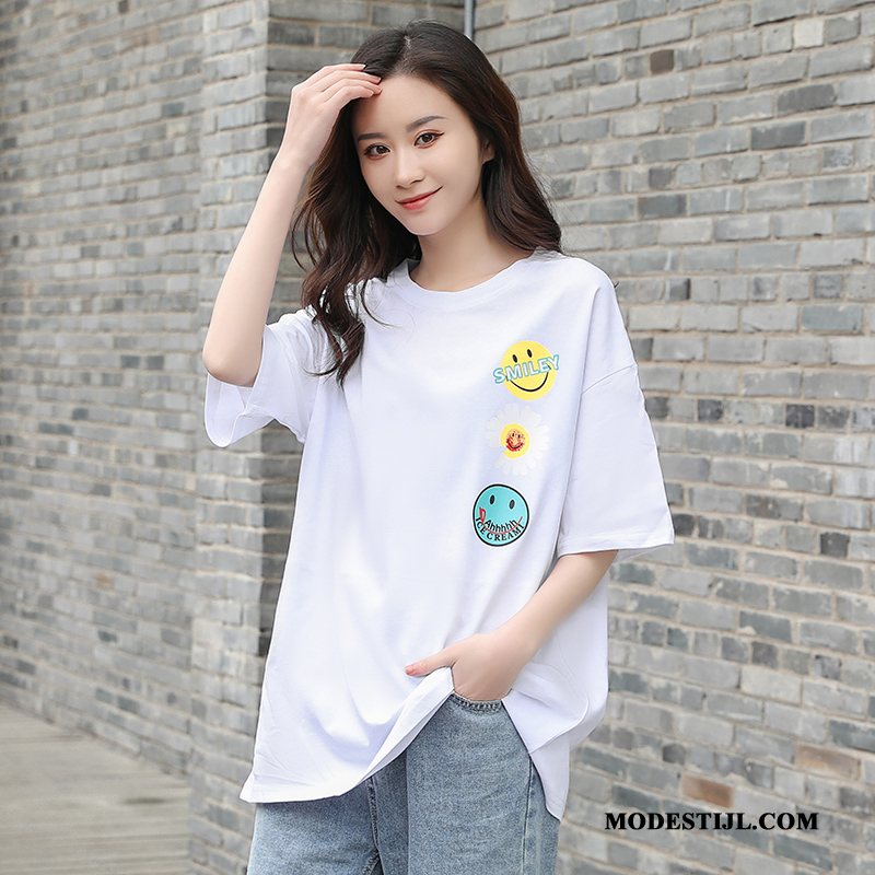 Dames T-shirts Korting Nieuw Trend Jasje Vrouwen Lang Rood Wit