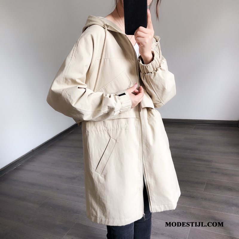 Dames Trenchcoat Kopen Strakke Losse Groot Lang Vrouwen Kaki