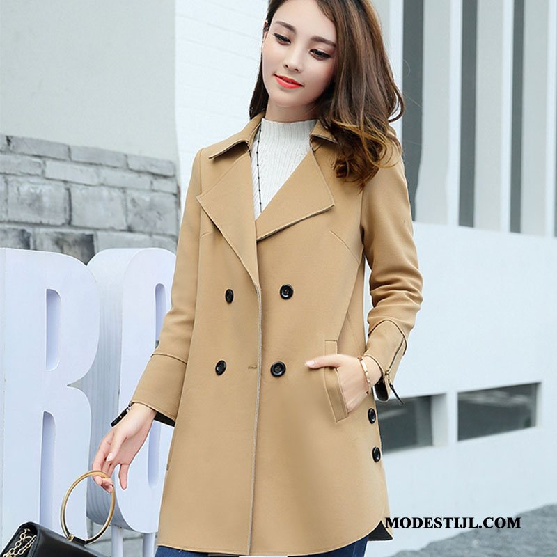 Dames Trenchcoat Sale Voorjaar 2019 Mode Vrouwen Lang Kaki