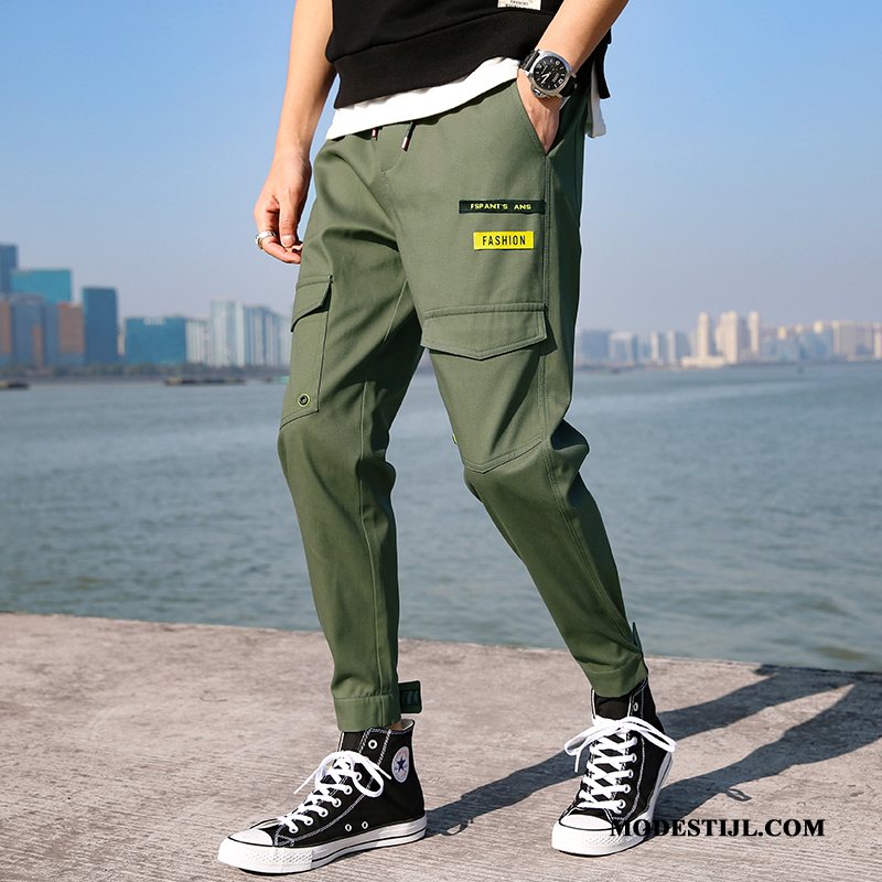 Heren Cargobroeken Kopen Mannen Casual Broek Cargo Broek Groen