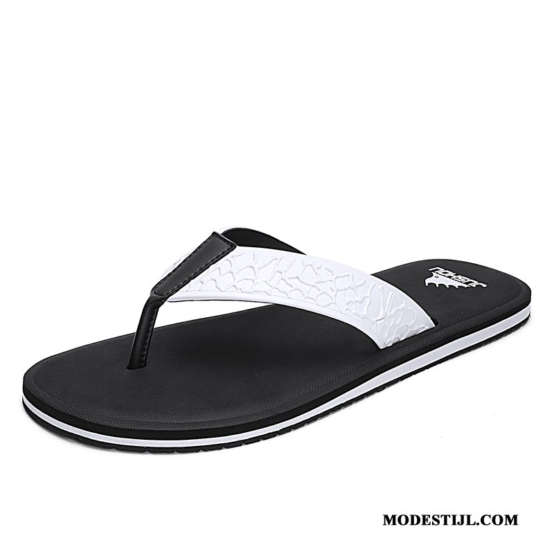 Heren Flip Flops Goedkoop Outdoor Zomer Pantoffels 2019 Persoonlijk Zandkleur Wit