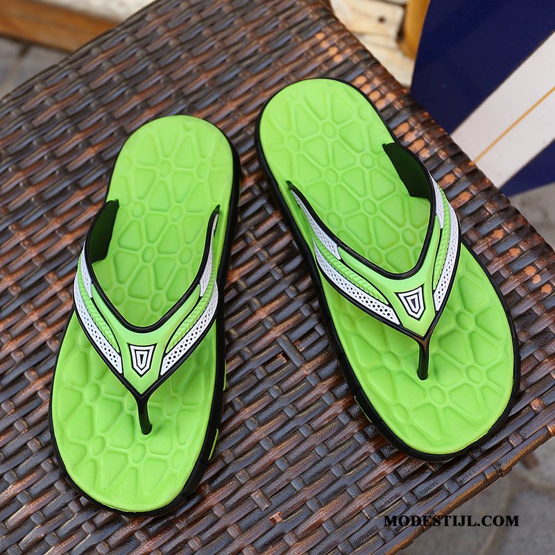 Heren Flip Flops Sale Slipper Pantoffels Slijtvastheid Massage Trend Blauw Zandkleur Groen