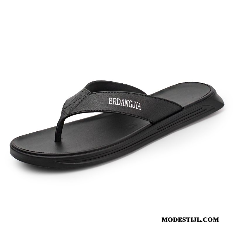 Heren Flip Flops Sale Zachte Zolen Slipper Mannen Zomer Outdoor Zwart