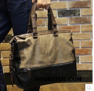 Heren Handtas Sale Kwaliteit Schoudertas Mannen Trend Messenger Tas Bruine