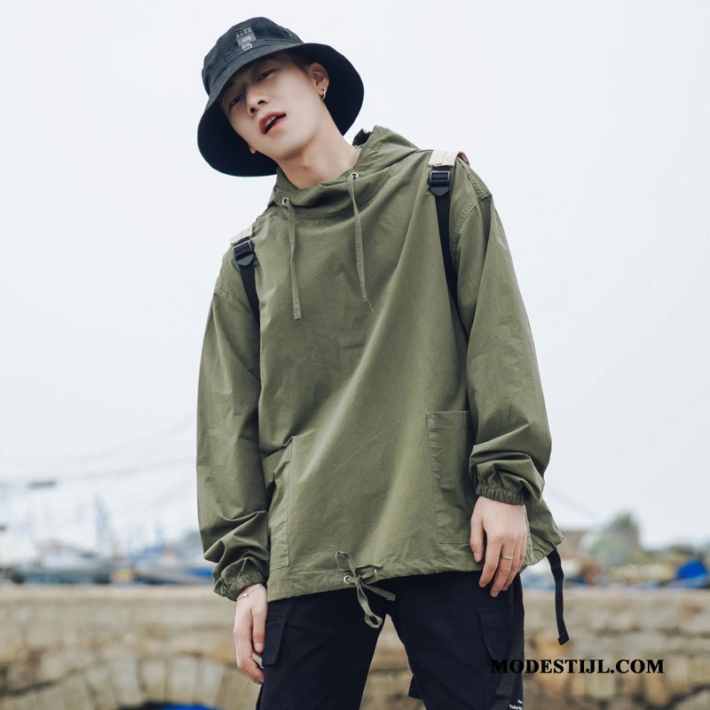 Heren Hoodies Kopen Trend Losse Jas Super Cargo Groen