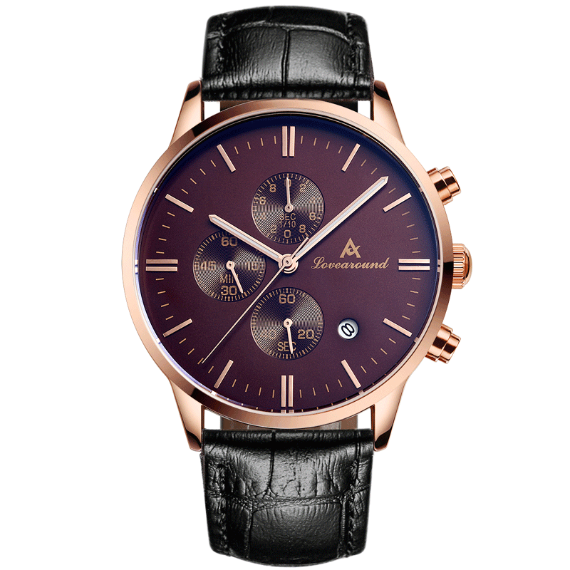 Heren Polshorloge Goedkoop Mannen Trend Quartz Horloge Mode Waterdicht Roze Bruine Zwart Gouden