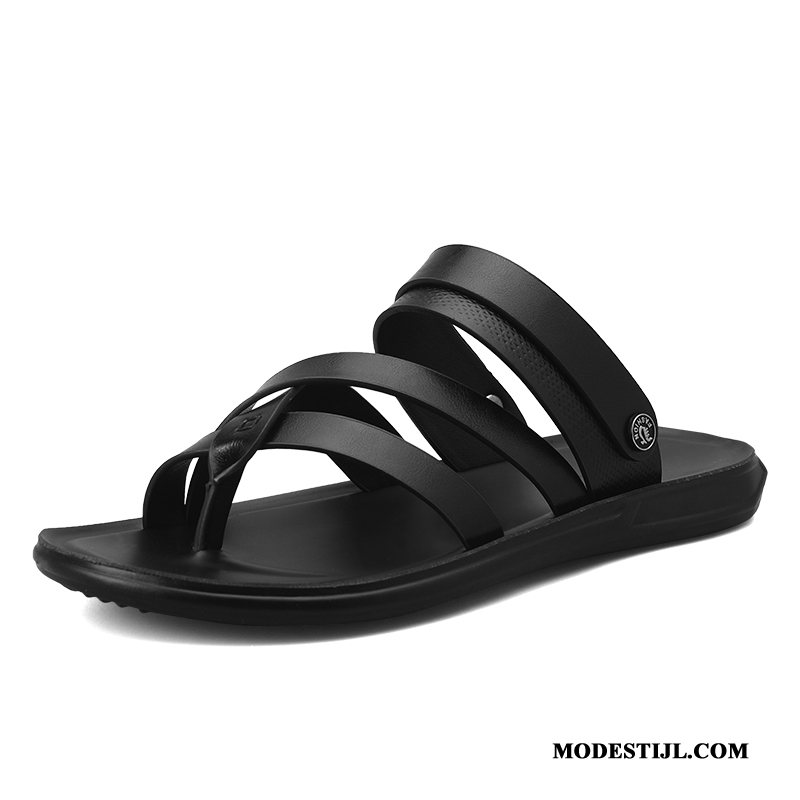 Heren Sandalen Kopen Trend Casual Sandaal Zomer Mannen Zandkleur Zwart