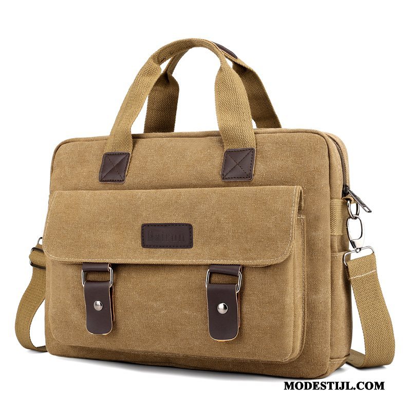 Heren Schoudertas Korting Mannen Casual Business Rugzak Messenger Tas Kaki