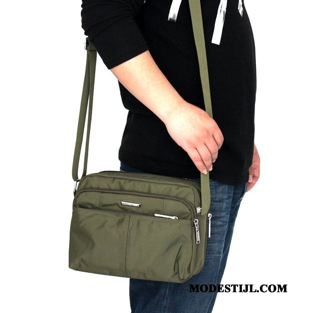 Heren Schoudertas Online Mannen Messenger Tas Casual Mode Oxford Groen