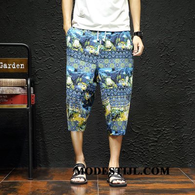 Heren Shorts Sale Bedrukken Mannen Mode Bloemen Joggingbroek Gemengde Kleuren Blauw Zandkleur